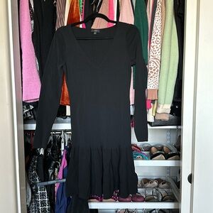 J Crew v neck drop waist sweater dress